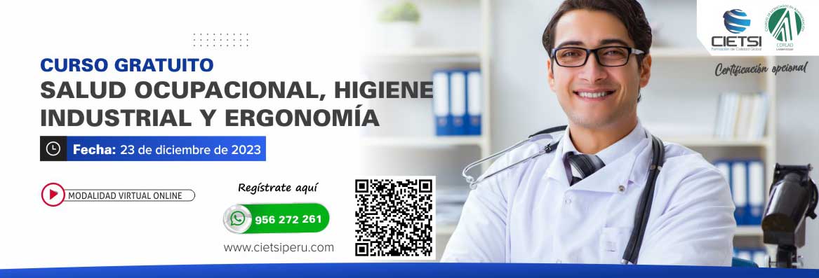 curso especializado salud ocupacional  higiene industrial y ergonomIa 2023